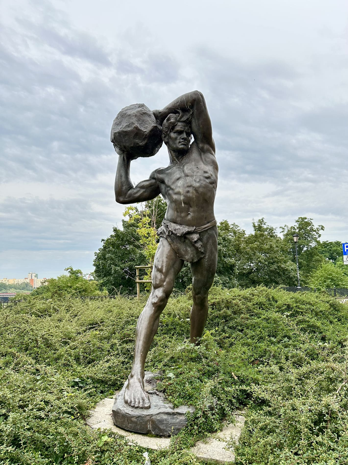 Strong Man Statue